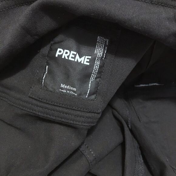 Preme NWOT Black Wash Jean Jacket Men M - Picture 14 of 16
